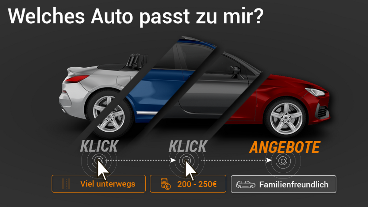Welches Auto passt zu mir? Jetzt herausfinden