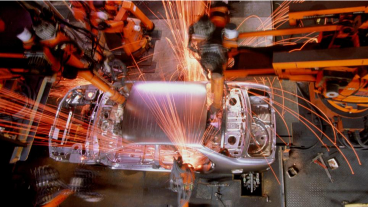 Auto-Produktion Schweissen