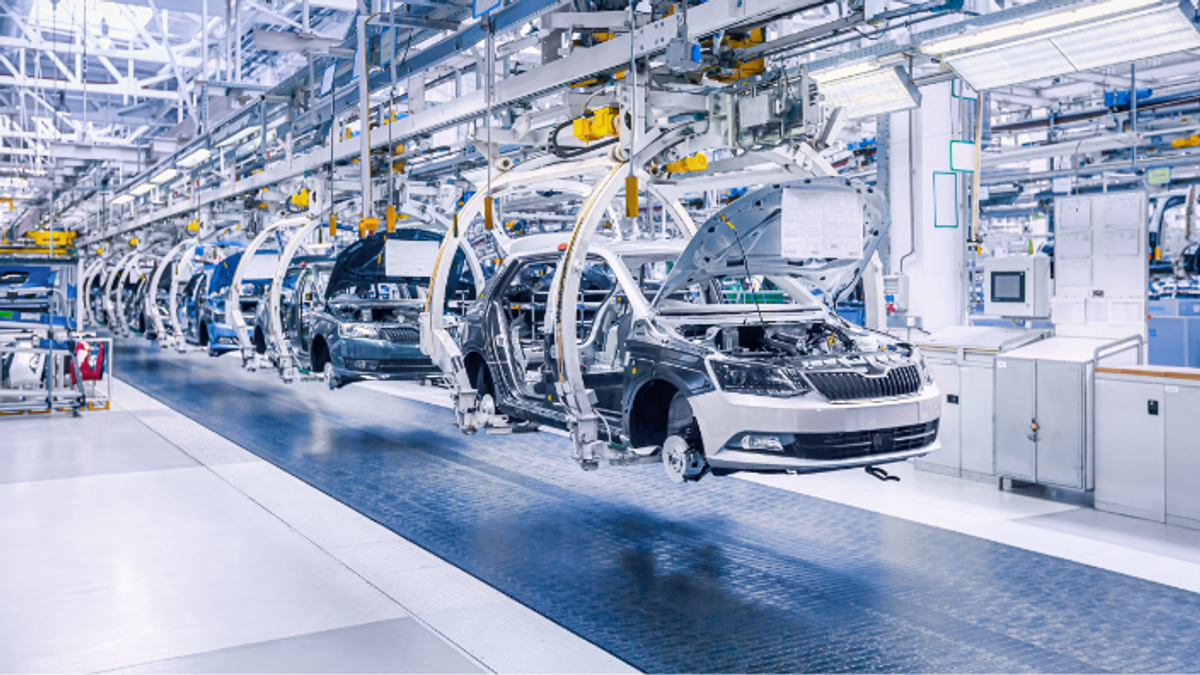Auto-Produktionsstrasse