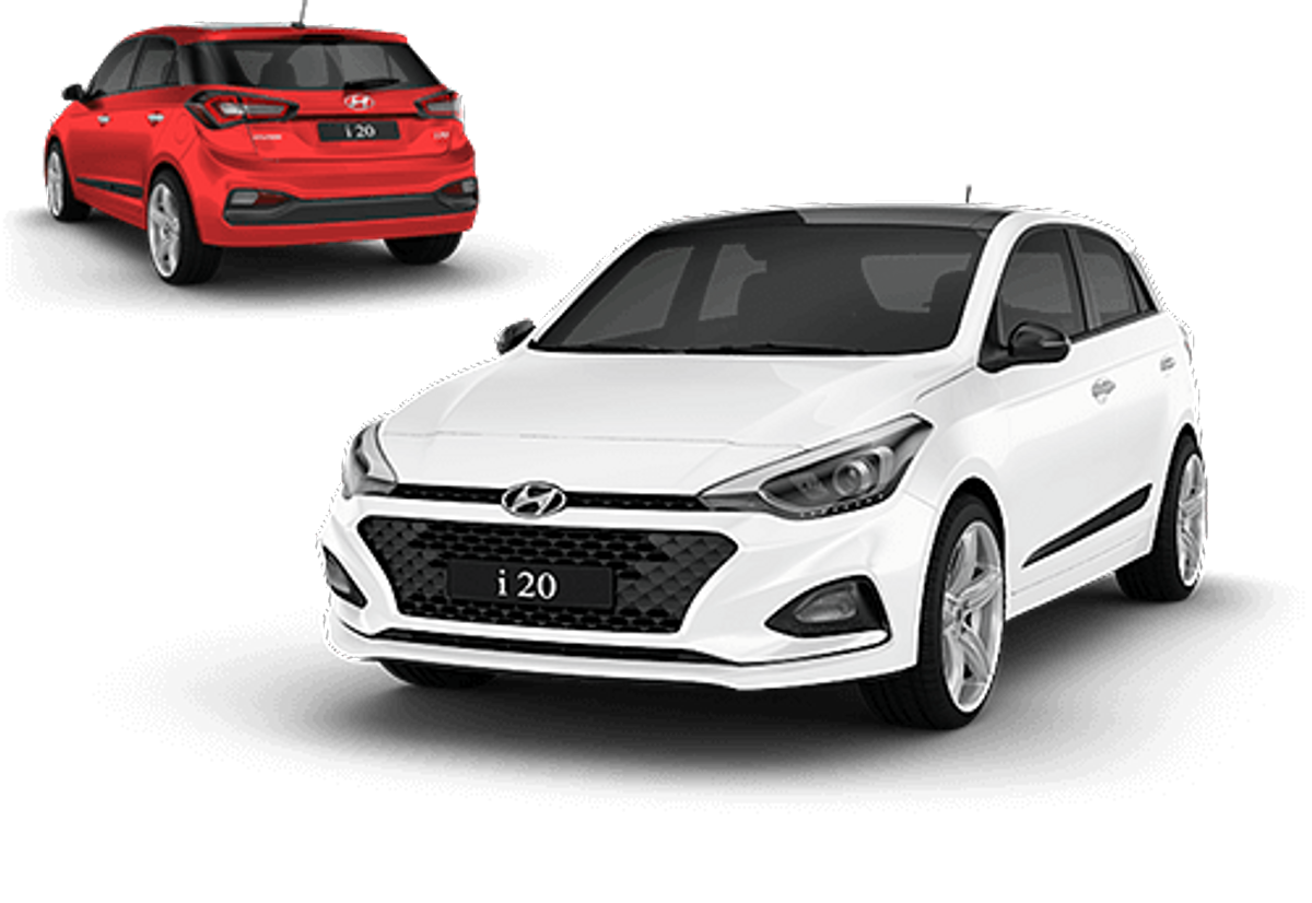 Hyundai i20 White & Rot