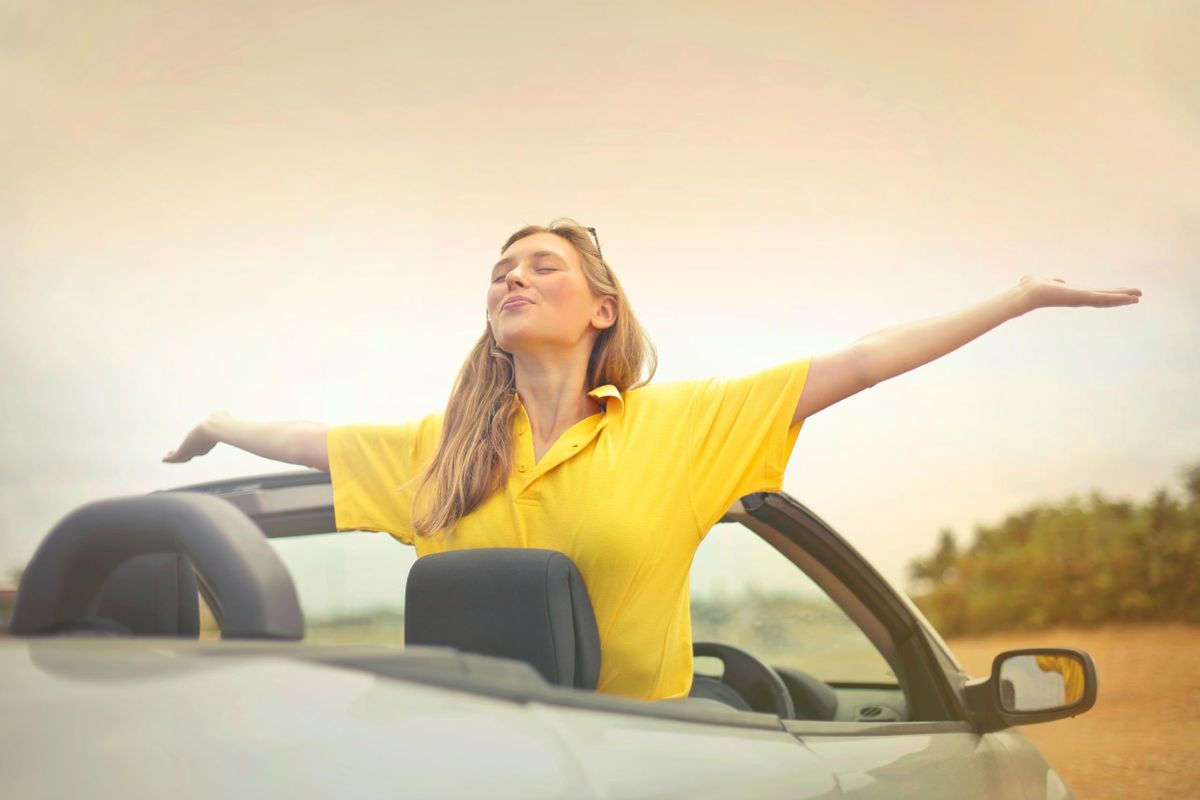 Woman Convertible Cabrio Summer Freedom