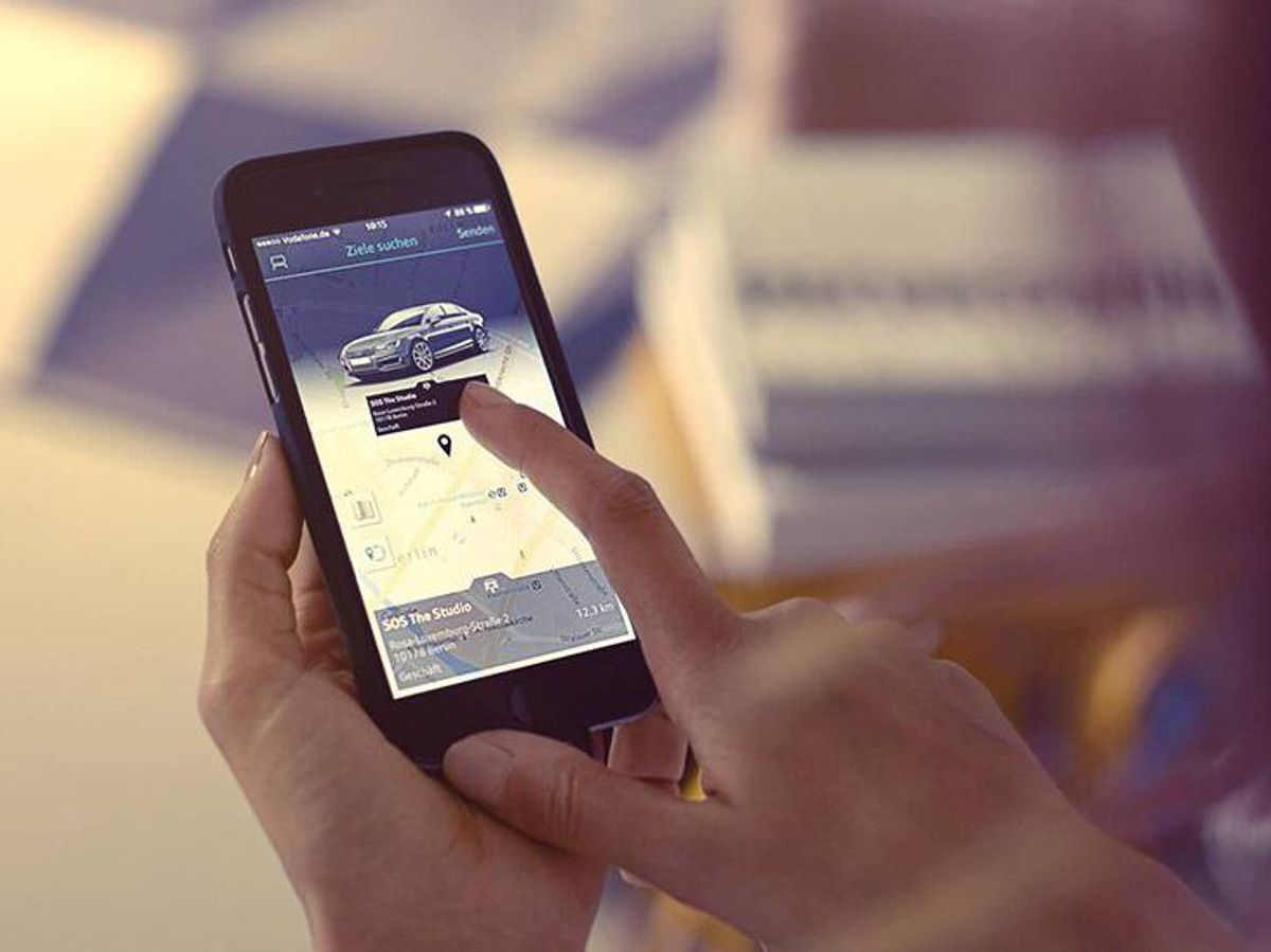 Audi Connect App am Smartphone