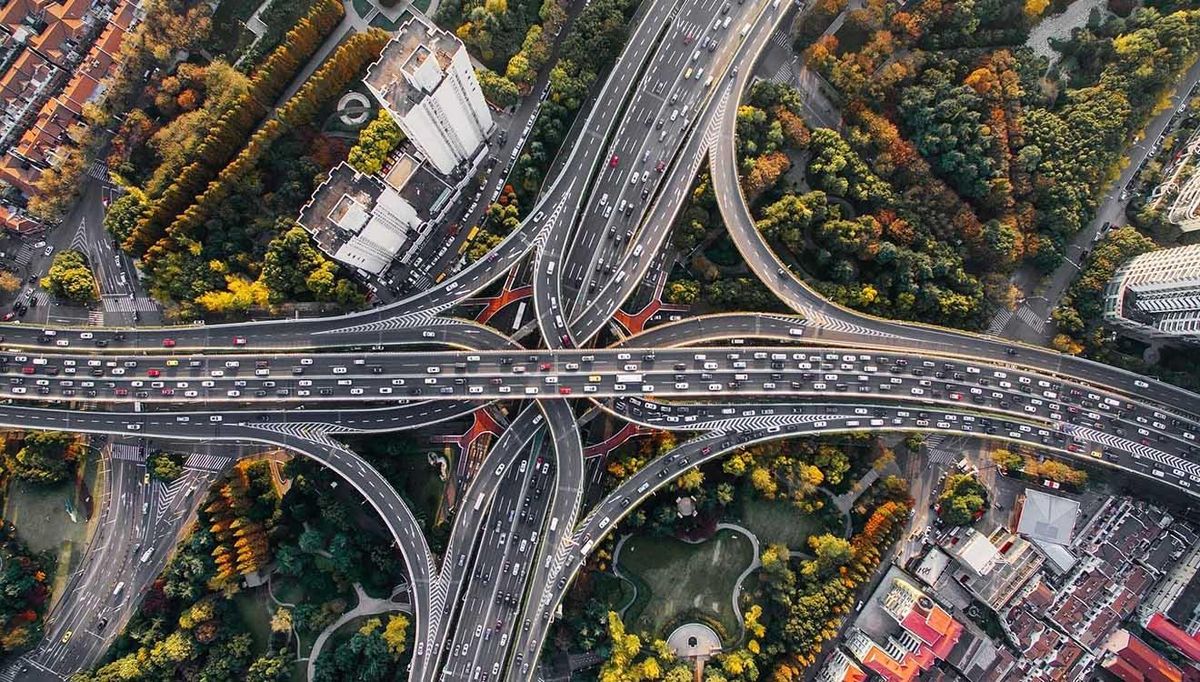 Straßenkreuzung Verkehr